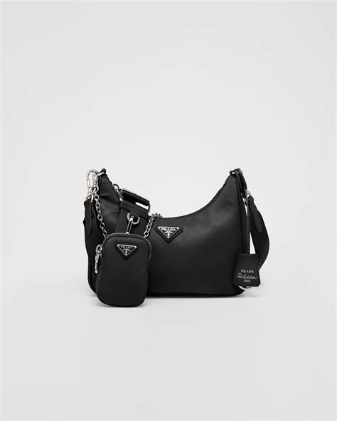 prada black two buckle purse|prada purses black prices.